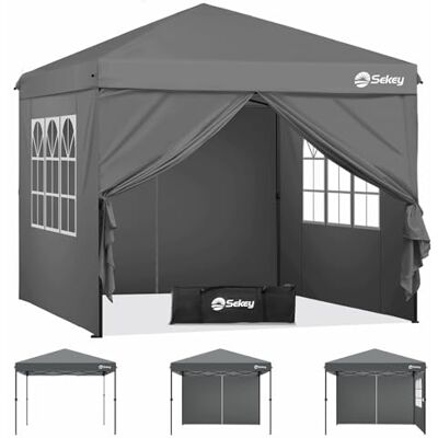 Sekey Gazebo 3x3m Pieghevole Impermeabile, Gazebo 3x3 Pieghevole Impermeabile, pergolato da giardino Pop p con 4 Sacchi di Sabbia di Peso e Sacca di Trasporto Sekey Gazebo 3x3m Pieghevole Impermeabile, Gazebo 3x3 Pieghevole Impermeabile, pergolato da giardino Pop p con 4 Sacchi di Sabbia di Peso e Sacca di Trasporto