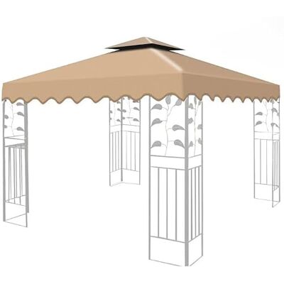 San Marco Telo di Ricambio per Gazebo 3x3 mt Ecru da 180 gr/mq, Resistente ai Raggi UV, Resistente alla Pioggia, completo di Camino Antivento San Marco Telo di Ricambio per Gazebo 3x3 mt Ecru da 180 gr/mq, Resistente ai Raggi UV, Resistente alla Pioggia, completo di Camino Antivento