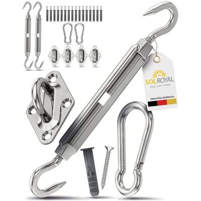 Sol Royal Set di fissaggio per tende da sole a parete in acciaio inox Sol Royal Set di fissaggio per tende da sole a parete in acciaio inox