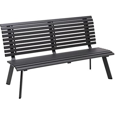 Dehner Panchina da giardino London, 2 posti, circa 150 x 88 x 64 cm, in alluminio, grigio Dehner Panchina da giardino London, 2 posti, circa 150 x 88 x 64 cm, in alluminio, grigio