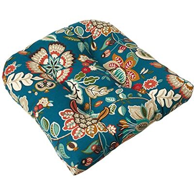 Pillow Perfect Telfair Cuscini da seduta trapuntati per esterni e interni, con schienale rotondo, 48,3 x 48,3 cm, colore: blu Pillow Perfect Telfair Cuscini da seduta trapuntati per esterni e interni, con schienale rotondo, 48,3 x 48,3 cm, colore: blu