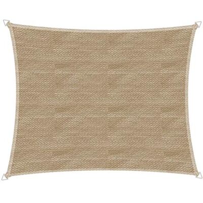 Windhager Tenda Parasole a Vela Capri, Rettangolare, 4 x 5 m, Protezione Solare per Giardino e terrazza, Resistente ai Raggi UV e alle intemperie, Colore: Canna Windhager Tenda Parasole a Vela Capri, Rettangolare, 4 x 5 m, Protezione Solare per Giardino e terrazza, Resistente ai Raggi UV e alle intemperie, Colore: Canna
