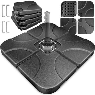 KESSER ® Supporto per ombrellone Peso per ombrellone in Parti Supporto per ombrellone per ombrellone a sbalzo Croce a Terra 60 Litri / 80 kg può Essere Riempito con Acqua o Sabbia KESSER ® Supporto per ombrellone Peso per ombrellone in Parti Supporto per ombrellone per ombrellone a sbalzo Croce a Terra 60 Litri / 80 kg può Essere Riempito con Acqua o Sabbia