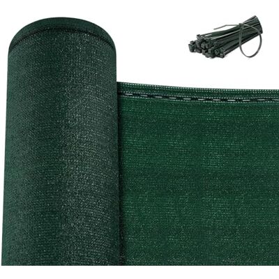 WOLTU Rete Ombreggiante 1x6 m, Frangivista per Recinzione Giardino, Telo Frangivento da Esterno, con Occhielli e Fascette, Resistente alle Intemperie, per Balcone, in HDPE 180g/m², Verde WOLTU Rete Ombreggiante 1x6 m, Frangivista per Recinzione Giardino, Telo Frangivento da Esterno, con Occhielli e Fascette, Resistente alle Intemperie, per Balcone, in HDPE 180g/m², Verde