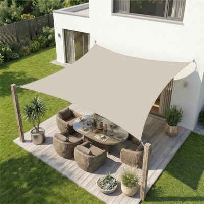 Sekey Vela Ombreggiante Impermeabile 2x3m, senza Cucitura, PES 160g/m², Anelli Inox ed Effetto Lotus, Resistente a Strappo, UV 95%, per Balcone Terrazza Giardino, Taupe Sekey Vela Ombreggiante Impermeabile 2x3m, senza Cucitura, PES 160g/m², Anelli Inox ed Effetto Lotus, Resistente a Strappo, UV 95%, per Balcone Terrazza Giardino, Taupe