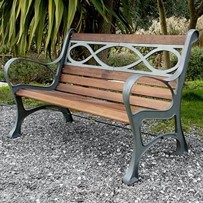 Papillon "Houston Panchina in ghisa Colore Antracite Misure: 131x65x71H cm Papillon "Houston Panchina in ghisa Colore Antracite Misure: 131x65x71H cm