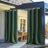 Atack-B Tenda per Esterno Impermeabile, Oscurante Tende con Anelli, Tende da Sole per Esterni Protezione dai Raggi UV, per Giardino Cortile Balcone Tende Impermeabili (1 Pezzo 132 * 274cm,Verde)