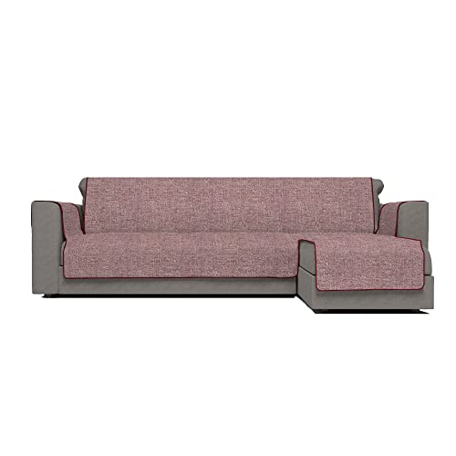 Italian Bed Linen Copridivano Antiscivolo Comfort con Penisola DX, Bordeaux, 190 cm