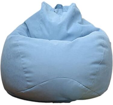 Highdi Pouf Poltrona Sacco Bambini & Adulti Bean Bag Fodera per Sacco di Fagioli per Decorazione della Soggiorno Camera Giardino Salotto Balcone, Senza Ripieno (Cielo Blu,80x90cm)