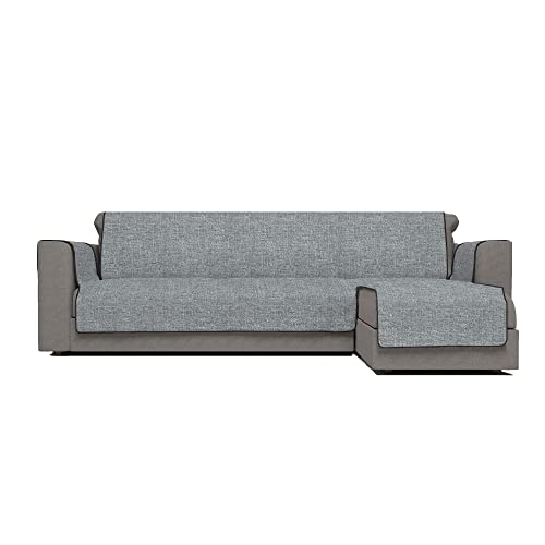 Italian Bed Linen Copridivano Antiscivolo Comfort con Penisola DX, Grigio Scuro, 290 cm