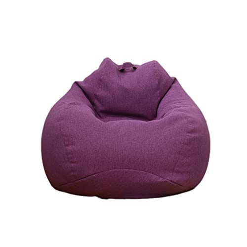 Highdi Pouf Poltrona Sacco Bambini & Adulti Bean Bag Fodera per Sacco di Fagioli per Decorazione della Soggiorno Camera Giardino Salotto Balcone, Senza Ripieno (Viola,70x80cm)