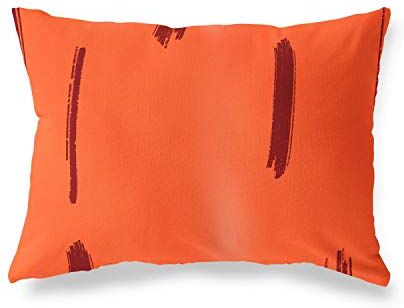 Bonamaison Arancio-Bordeaux Fodera per Cuscino Cotone e Copricuscini Federa per Divano Casa Soggiorno Camera da Letto Decorazione Interni ed Esterni, 45x60 Cm Progettata e Prodotta in Turchia