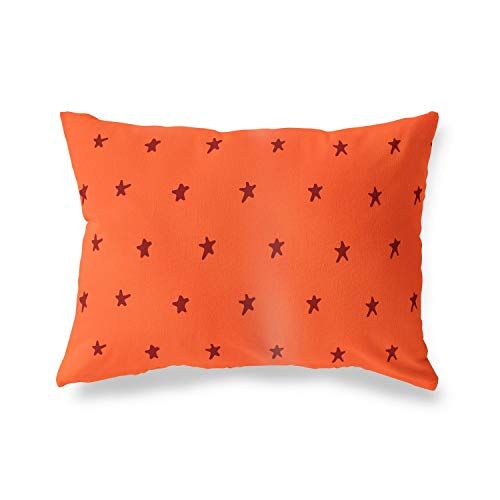 Bonamaison Arancio-Bordeaux Fodera per Cuscino Cotone e Copricuscini Federa per Divano Casa Soggiorno Camera da Letto Decorazione Interni ed Esterni, 45x60 Cm Progettata e Prodotta in Turchia