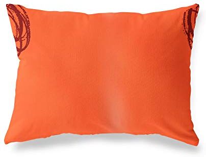 Bonamaison Arancio-Bordeaux Fodera per Cuscino Cotone e Copricuscini Federa per Divano Casa Soggiorno Camera da Letto Decorazione Interni ed Esterni, 35x50 Cm Progettata e Prodotta in Turchia