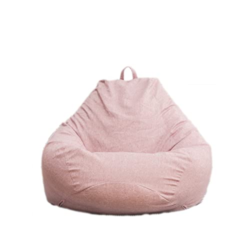 Highdi Pouf Poltrona Sacco Bambini & Adulti Bean Bag Fodera per Sacco di Fagioli per Decorazione della Soggiorno Camera Giardino Salotto Balcone, Senza Ripieno (Rosa,80x90cm)