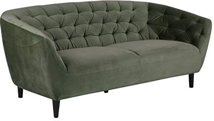 AC Design Furniture Ragnar 3 Posti, Tessuto, Verde, L: 84 x W: 191 x H: 78 cm