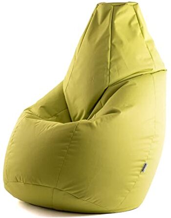 Avalon Pouf Poltrona Sacco Grande Bag L Jive 80x80x125cm Made in Italy in Tessuto antistrappo Imbottito Colore Verde Acido