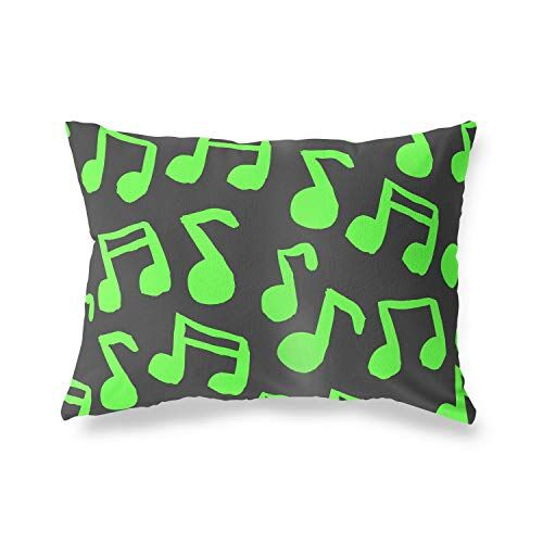 Bonamaison Neon Verde-Fumi Fodera per Cuscino Cotone e Copricuscini Federa per Divano Casa Soggiorno Camera da Letto Decorazione Interni ed Esterni, 45x60 Cm Progettata e Prodotta in Turchia