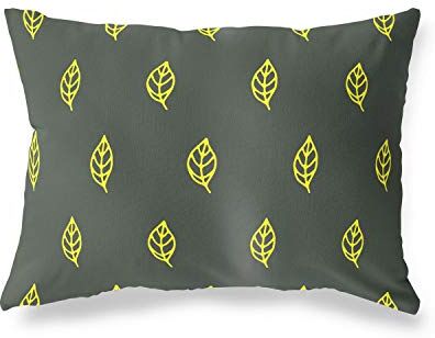 Bonamaison Neon Giallo-Fumi Fodera per Cuscino Cotone e Copricuscini Federa per Divano Casa Soggiorno Camera da Letto Decorazione Interni ed Esterni, 35x50 Cm Progettata e Prodotta in Turchia