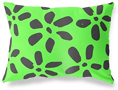 Bonamaison Neon Verde-Fumi Fodera per Cuscino Cotone e Copricuscini Federa per Divano Casa Soggiorno Camera da Letto Decorazione Interni ed Esterni, 45x60 Cm Progettata e Prodotta in Turchia