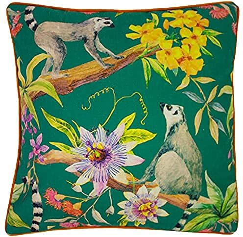 Riva Home Lemur Cuscino Imbottito in Piuma, Multicolore, 50 x 50cm (20" x 20")