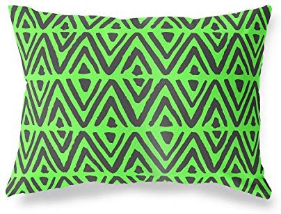 Bonamaison Neon Verde-Fumi Fodera per Cuscino Cotone e Copricuscini Federa per Divano Casa Soggiorno Camera da Letto Decorazione Interni ed Esterni, 35x50 Cm Progettata e Prodotta in Turchia