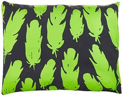 Bonamaison Neon Verde-Fumi Fodera per Cuscino Cotone e Copricuscini Federa per Divano Casa Soggiorno Camera da Letto Decorazione Interni ed Esterni, 45x60 Cm Progettata e Prodotta in Turchia