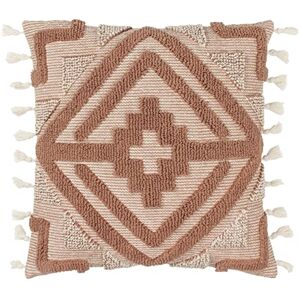 Furn Kalai Cuscino Geometrico in Cotone Rembourrato - Beige - Cuscino Furn Kalai Cuscino Geometrico in Cotone Rembourrato - Beige - Cuscino