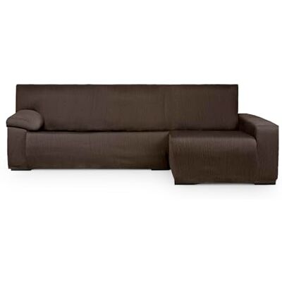 Eysa Italia copridivano per chaise longue con bracciolo lungo lato destro vista frontale colore senape design Luz Eysa Italia copridivano per chaise longue con bracciolo lungo lato destro vista frontale colore senape design Luz