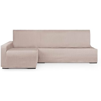 Eysa copridivano per chaise longue letto lato sinistro vistra frontale colore lino design Luz Eysa copridivano per chaise longue letto lato sinistro vistra frontale colore lino design Luz