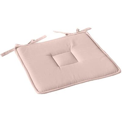 HOME MAISON Cuscino Piatto in Cotone con Fermaglio per Capelli e Nodi Rosa Antico - Cuscino HOME MAISON Cuscino Piatto in Cotone con Fermaglio per Capelli e Nodi Rosa Antico - Cuscino