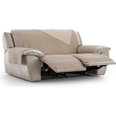 ECOMMERC3 Fodera per poltrona Relax 3 x 2 imbottita e reversibile Fodera per poltrona relax ecru protezione per divano regolabile, comfort extra e design elegante ECOMMERC3 Fodera per poltrona Relax 3 x 2 imbottita e reversibile Fodera per poltrona relax ecru protezione per divano regolabile, comfort extra e design elegante