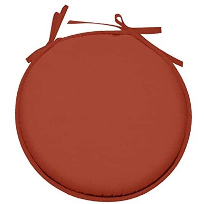 Stof Cuscino per sedia Misura ø: 40 cm 100% poliestere Colore Terracotta Modello Nelson Qualità eccezionale Confortevole ed elegante Facile da pulire Stof Cuscino per sedia Misura ø: 40 cm 100% poliestere Colore Terracotta Modello Nelson Qualità eccezionale Confortevole ed elegante Facile da pulire
