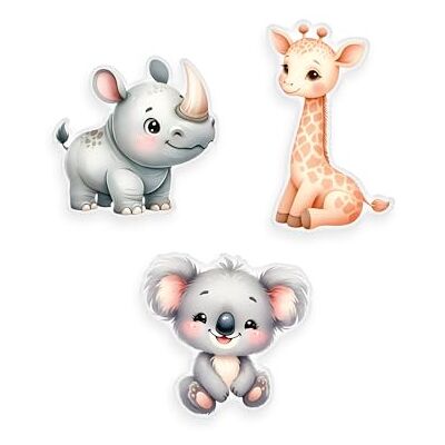 Herding babybest Set di cuscini sagomati, Adventure Buddies, set da 3, 100% poliestere, multicolore Herding babybest Set di cuscini sagomati, Adventure Buddies, set da 3, 100% poliestere, multicolore