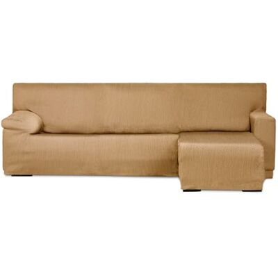 Eysa Italia copridivano per chaise longue con bracciolo corto lato destro vista frontale colore senape design Luz Eysa Italia copridivano per chaise longue con bracciolo corto lato destro vista frontale colore senape design Luz