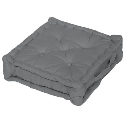 Soleil d'ocre , Cuscino imbottito in Cotone 50x50x10 cm Panama grigio Soleil d'ocre , Cuscino imbottito in Cotone 50x50x10 cm Panama grigio