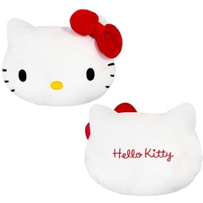 Character World Cuscino a forma di Hello Kitty con licenza ufficiale Cuscino a forma di gatto Perfetto per arredare la camera da letto o il soggiorno 35 x 30 cm Character World Cuscino a forma di Hello Kitty con licenza ufficiale Cuscino a forma di gatto Perfetto per arredare la camera da letto o il soggiorno 35 x 30 cm