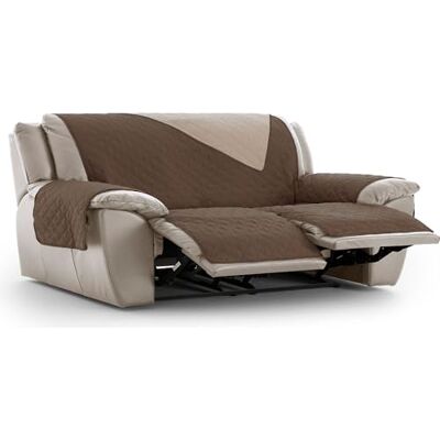 ECOMMERC3 Fodera per poltrona Relax 3 x 2 imbottita e reversibile Fodera per poltrona relax marrone, protezione per divano regolabile, comfort extra e design elegante ECOMMERC3 Fodera per poltrona Relax 3 x 2 imbottita e reversibile Fodera per poltrona relax marrone, protezione per divano regolabile, comfort extra e design elegante