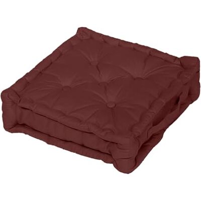 Soleil d'ocre , Cuscino imbottito in Cotone 50x50x10 cm Panama terracotta Soleil d'ocre , Cuscino imbottito in Cotone 50x50x10 cm Panama terracotta
