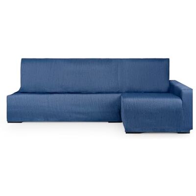 Eysa copridivano per chaise longue letto lato destro vistra frontale colore blu design Luz Eysa copridivano per chaise longue letto lato destro vistra frontale colore blu design Luz