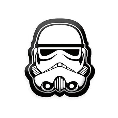 Herding Star Wars Cuscino sagomato Stormtrooper, circa 35x31 cm, 100% poliestere, bianco Herding Star Wars Cuscino sagomato Stormtrooper, circa 35x31 cm, 100% poliestere, bianco