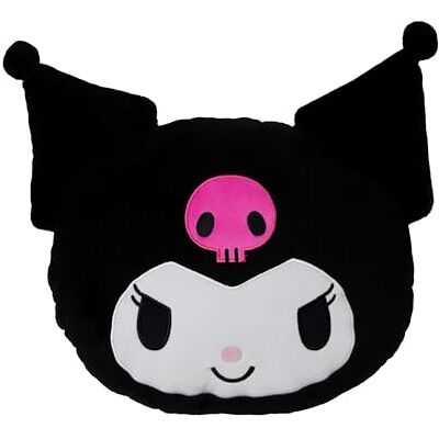 Character World Cuscino a forma di coniglio con licenza ufficiale Hello Kitty Kuromi, perfetto per camera da letto o soggiorno, 33 x 40 cm Character World Cuscino a forma di coniglio con licenza ufficiale Hello Kitty Kuromi, perfetto per camera da letto o soggiorno, 33 x 40 cm