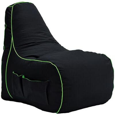 Game Over Mini Sedia a Sacco da Gaming Bean Bag per Bambini 8Bit Puff Poltrona Sacco Tasche Laterali per Controller Supporto per Cuffie Design Ergonomico (Smeraldo Magico) Game Over Mini Sedia a Sacco da Gaming Bean Bag per Bambini 8Bit Puff Poltrona Sacco Tasche Laterali per Controller Supporto per Cuffie Design Ergonomico (Smeraldo Magico)