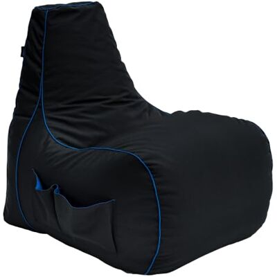 Game Over Mini Sedia a Sacco da Gaming Bean Bag per Bambini 8Bit Puff Poltrona Sacco Tasche Laterali per Controller Supporto per Cuffie Design Ergonomico (Fulmine Ceruleo) Game Over Mini Sedia a Sacco da Gaming Bean Bag per Bambini 8Bit Puff Poltrona Sacco Tasche Laterali per Controller Supporto per Cuffie Design Ergonomico (Fulmine Ceruleo)
