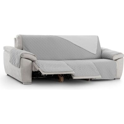 ECOMMERC3 Fodera per poltrona Relax 3 x 3 imbottita e reversibile Fodera per poltrona relax grigio proteggi divano regolabile, comfort extra e design elegante ECOMMERC3 Fodera per poltrona Relax 3 x 3 imbottita e reversibile Fodera per poltrona relax grigio proteggi divano regolabile, comfort extra e design elegante
