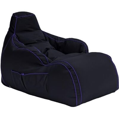 Game Over Bean Bag Chaise Longue per Video Gaming Puff Poltrona Sacco per Soggiorno e Interni Tasche Laterali per Controller Supporto per Cuffie Design Ergonomico (Pelle di Drago) Game Over Bean Bag Chaise Longue per Video Gaming Puff Poltrona Sacco per Soggiorno e Interni Tasche Laterali per Controller Supporto per Cuffie Design Ergonomico (Pelle di Drago)
