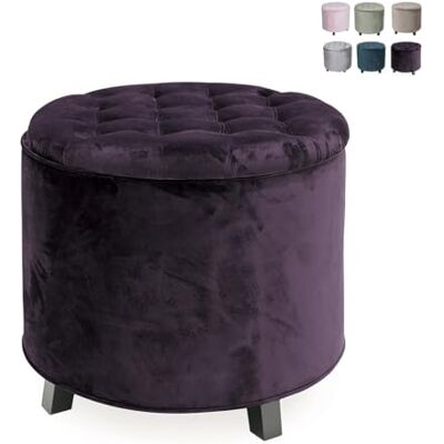 Galileo Casa Pouf Contenitore Velluto Verde 55x55cm Galileo Casa Pouf Contenitore Velluto Verde 55x55cm