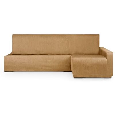 Eysa copridivano per chaise longue letto lato destro vistra frontale colore senape design Luz Eysa copridivano per chaise longue letto lato destro vistra frontale colore senape design Luz