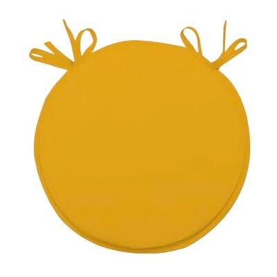 Soleil d'ocre , Alix Cuscino per sedia Bistrot, poliestere, giallo brillante, 40 cm Soleil d'ocre , Alix Cuscino per sedia Bistrot, poliestere, giallo brillante, 40 cm