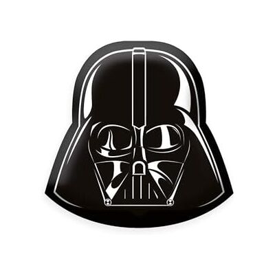 Herding Star Wars Cuscino sagomato Darth Vader, circa 35x34 cm, 100% poliestere, nero Herding Star Wars Cuscino sagomato Darth Vader, circa 35x34 cm, 100% poliestere, nero